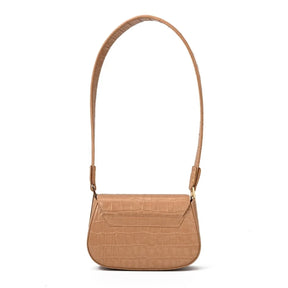 Bolsa De Ombro Saddle Bag Bege Camel