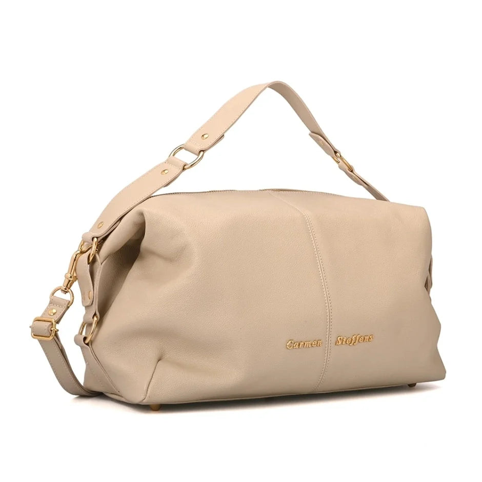 Bolsa de Ombro Slouch Off-white